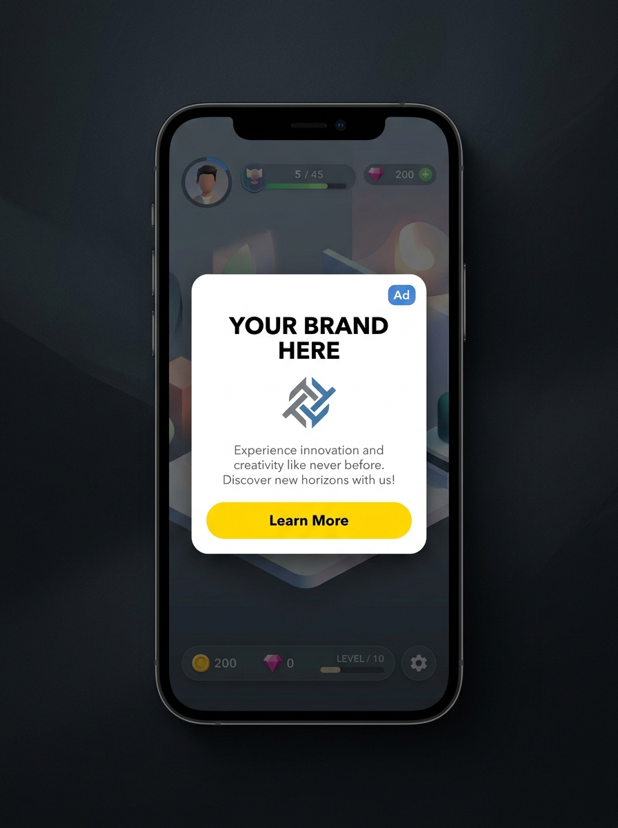 Interstitial Ads Mockup