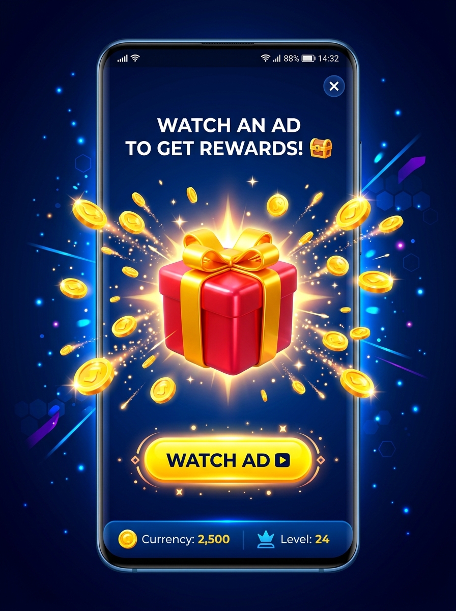 Rewarded Ads Mockup